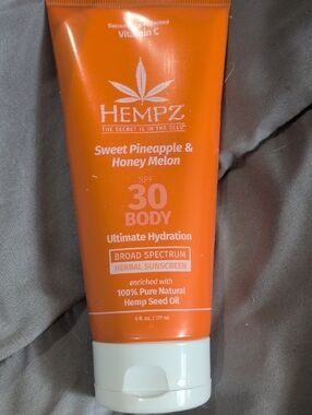Hempz Sweet Pineapple & Honey Melon SPF 30 Body Lotion - Orange Tube